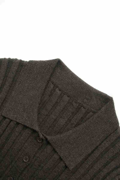 Damen Rippstrickhemden Slim Fit Eveloria