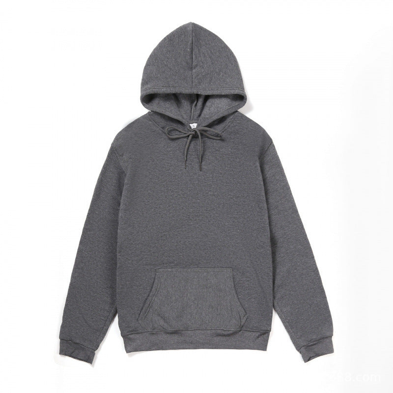 Damen Kapuzenpullover Bequem Kängurutaschen Grau