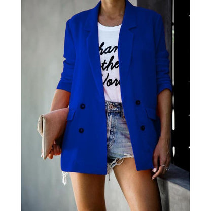 Damen Blazer Elegant Schnitt Modisch Eveloria