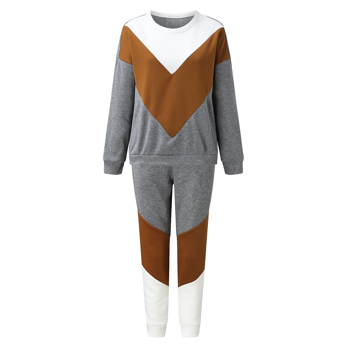 Damen Sportanzug-Set Elastisch Mit modernem Farbschnitt