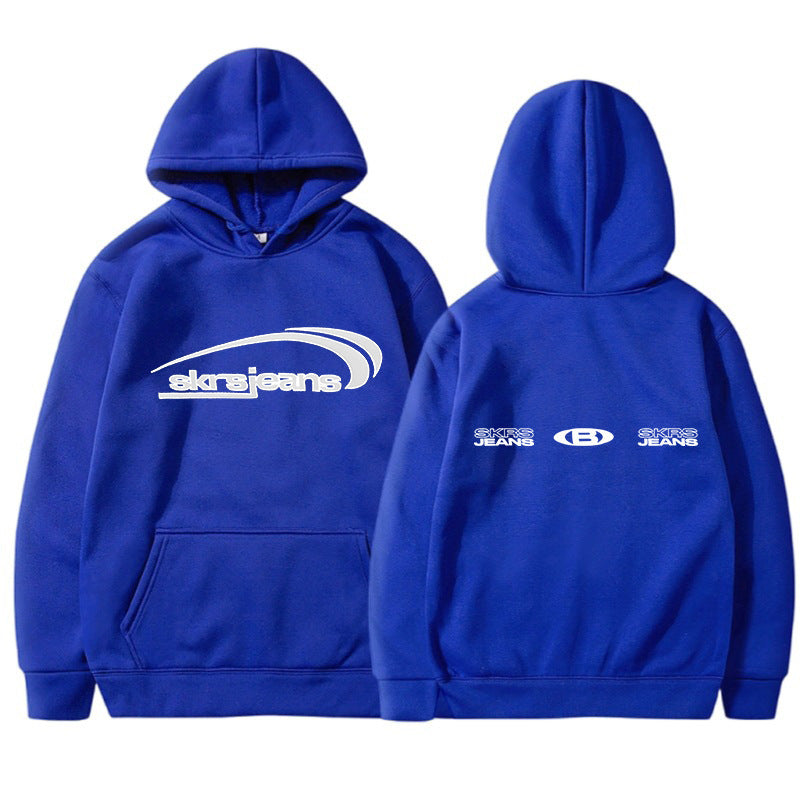 Damen Kapuzensweater Modernes Logo-Design Kängurutaschen