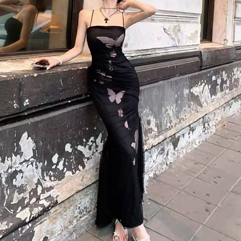 Eveloria Damen Wickelkleid Floralmuster Verstellbare Träger