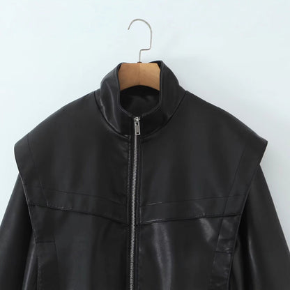 Damen Bikerjacke Elastisch Eveloria