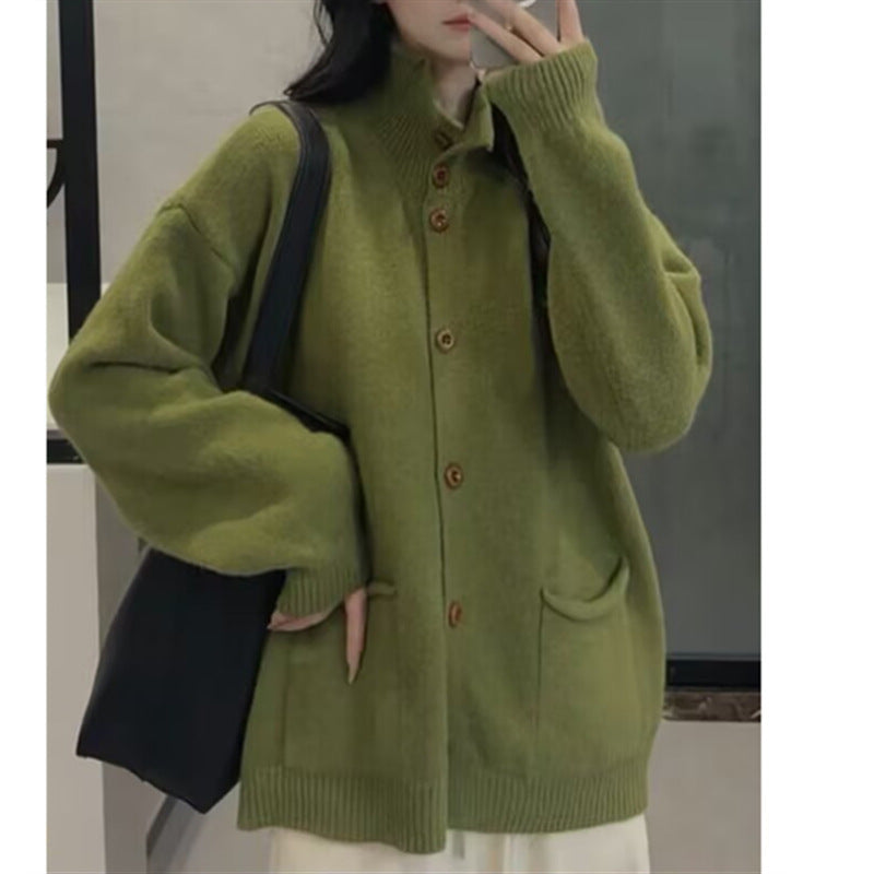 Damen Strickjacke Kuschelig Mit Taschen Grau Eveloria