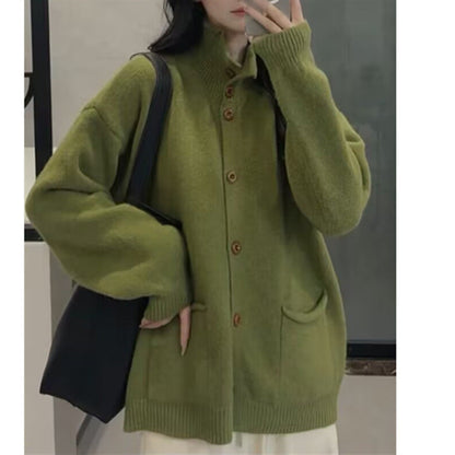 Damen Strickjacke Kuschelig Mit Taschen Grau Eveloria
