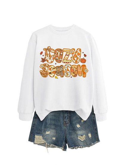 Damen Sweatshirt Herbstdesign Lässiger Schnitt Eveloria