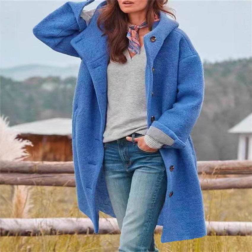 Damen Oversized Freizeitmantel Modischer Schnitt Eveloria - Eveloria