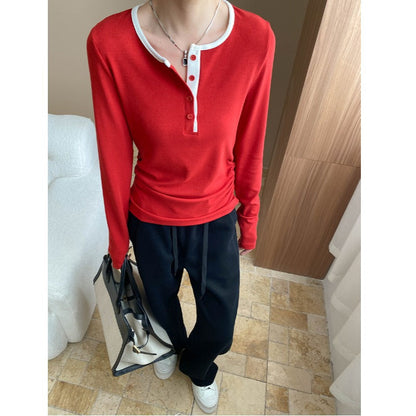 Damen Langarmshirt Weiches Material Eveloria