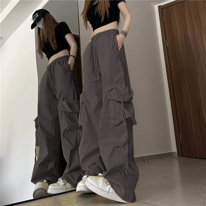 Damen Cargo-Hose Urban Stil Elastischer Bund