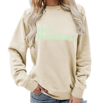 Damen Sweatshirt Lässiger Schnitt Moderner Schriftzug Grau Eveloria