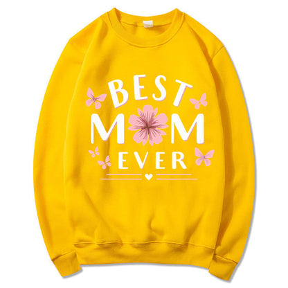 Damen Sweatshirt Floral Design Weiss