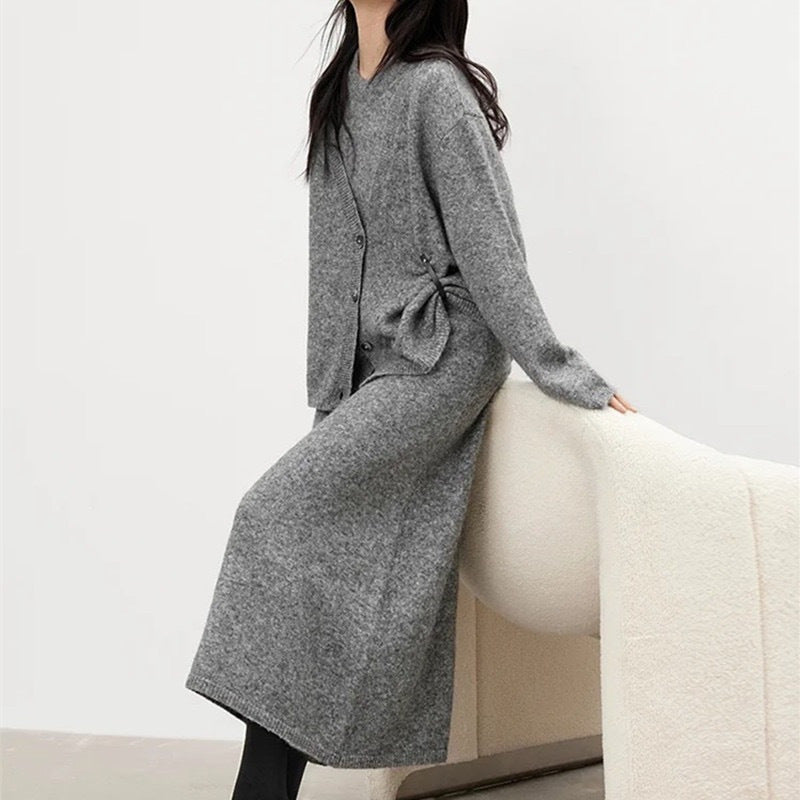 Damen Strickjacke Wolle Eveloria