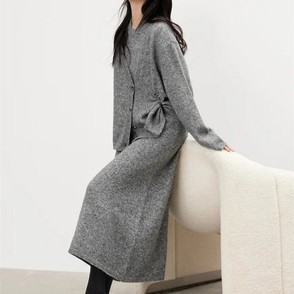 Damen Strickjacke Wolle Eveloria