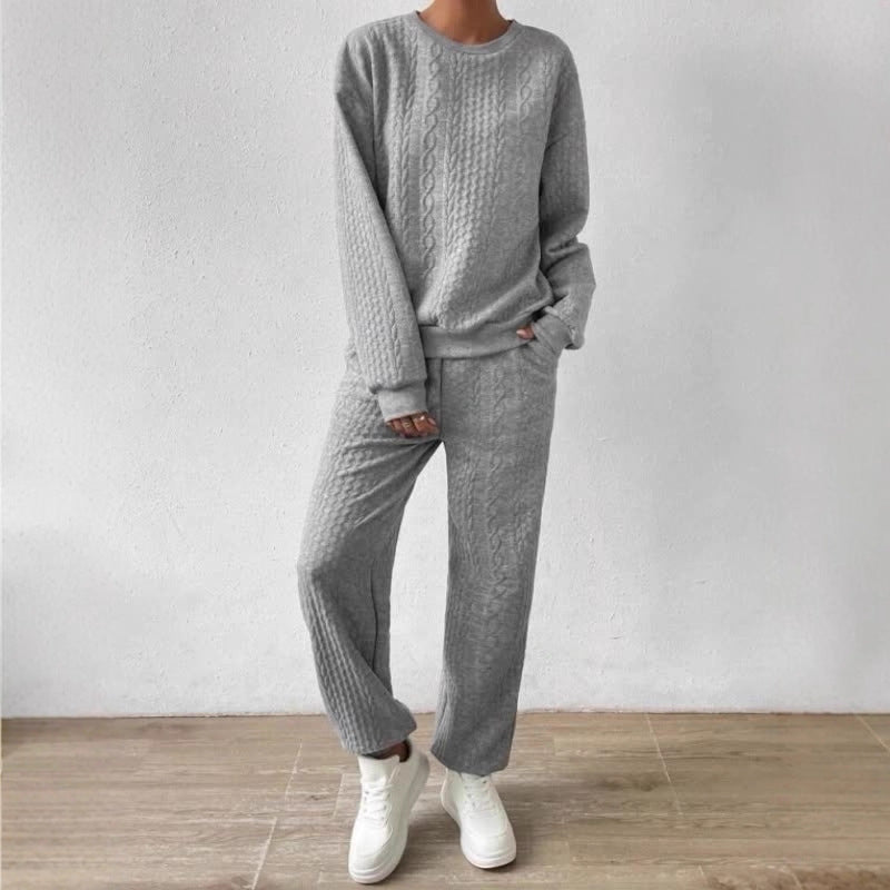 Damen Strickset Kuschelig Lockere Passform Eveloria