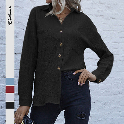 Damen Hemdbluse Lässig Eveloria - Eveloria