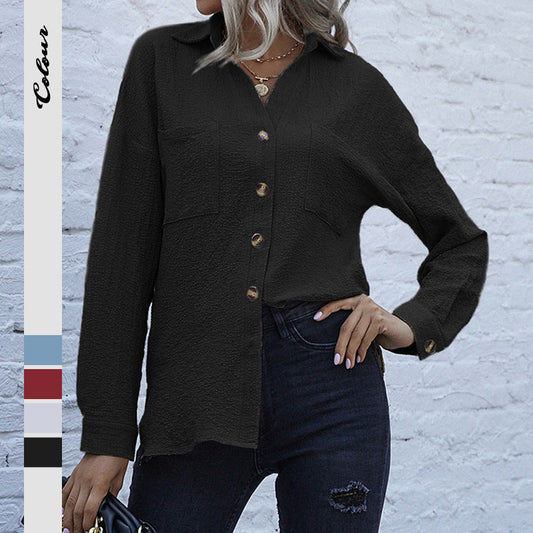 Damen Hemdbluse Lässig Eveloria - Eveloria