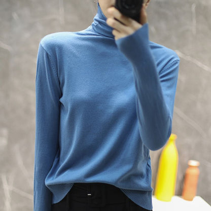 Damen Rollkragenpullover Hochwertig Eveloria