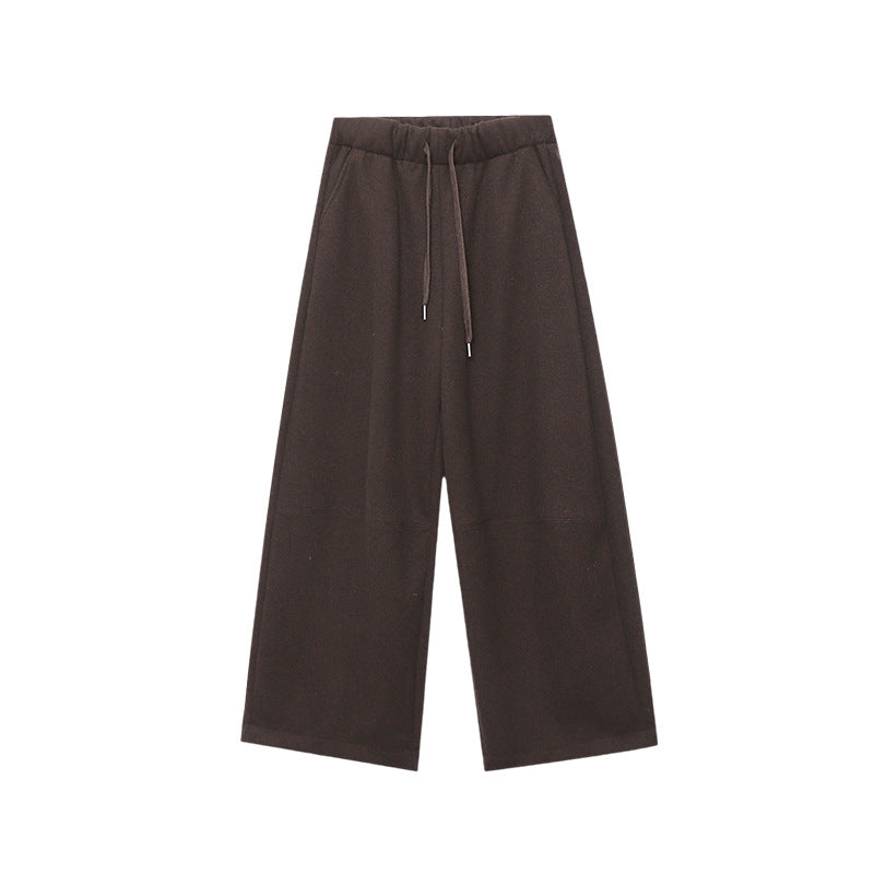 Damen Freizeithose Elastischer Bund Weit Bein Eveloria