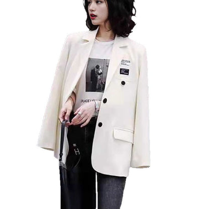 Damen Oversize Blazer Doppelt Belegt Elegant Eveloria