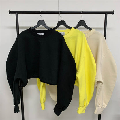 Damen Sweatshirt Voluminöse Ärmel Eveloria