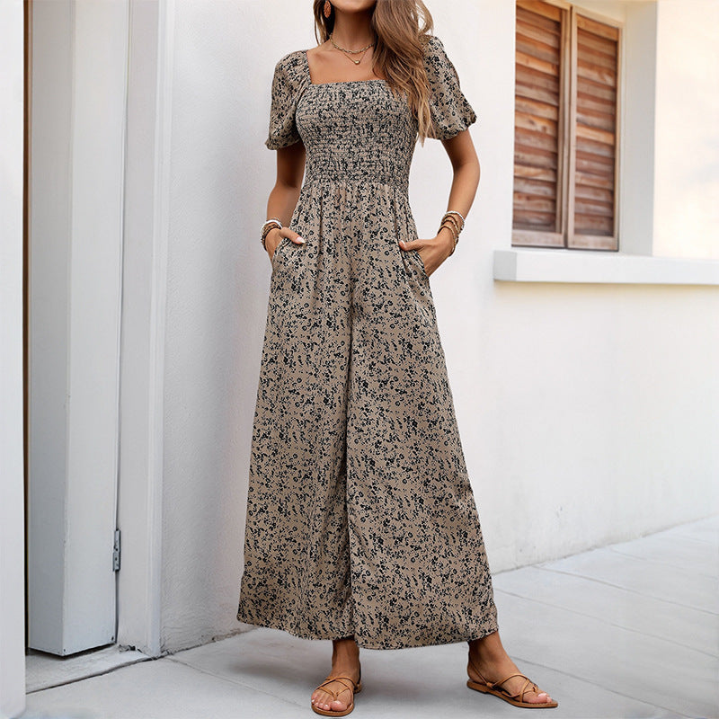 Damen Jumpsuit mit floralem Muster Eveloria