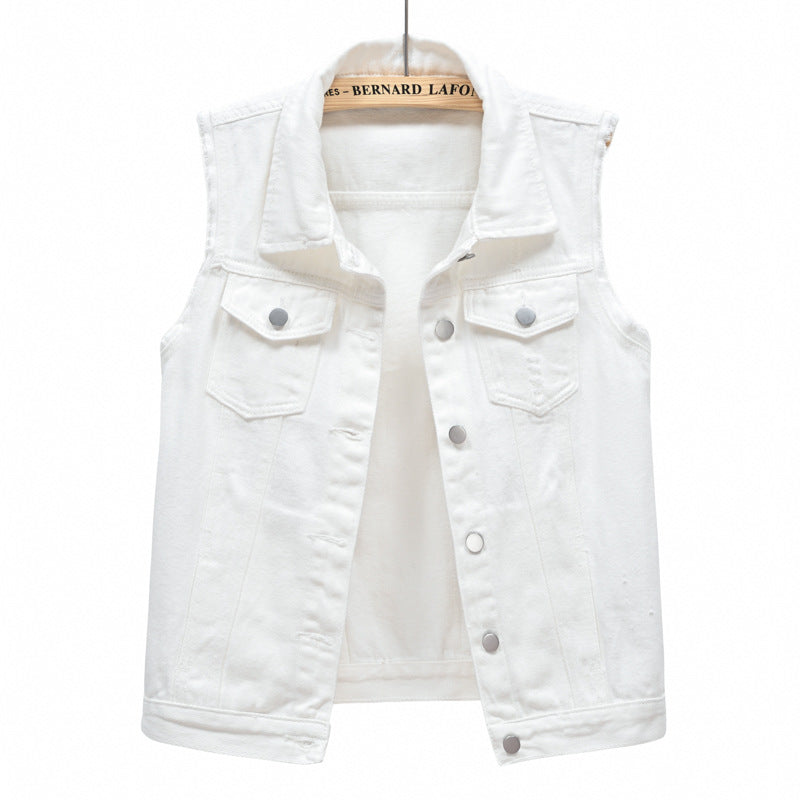 Damen Jeansweste mit Taschen und stylischem Design Eveloria