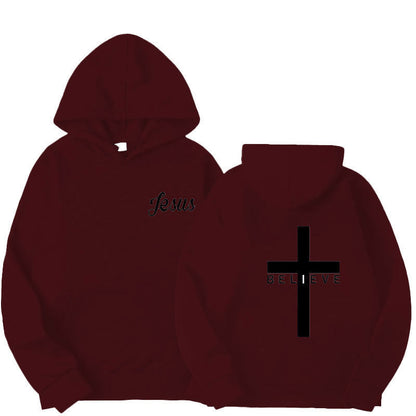 Damen Pullover Kapuzenpullover Baumwolle Bequem Grau