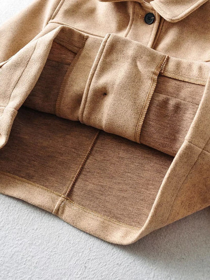 Damen Kurzjacke Modisch Taschen Eveloria