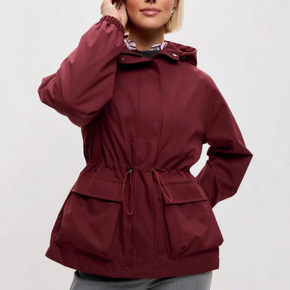 Damen Funktionsjacke mit Kapuze und verstellbarem Bund Eveloria