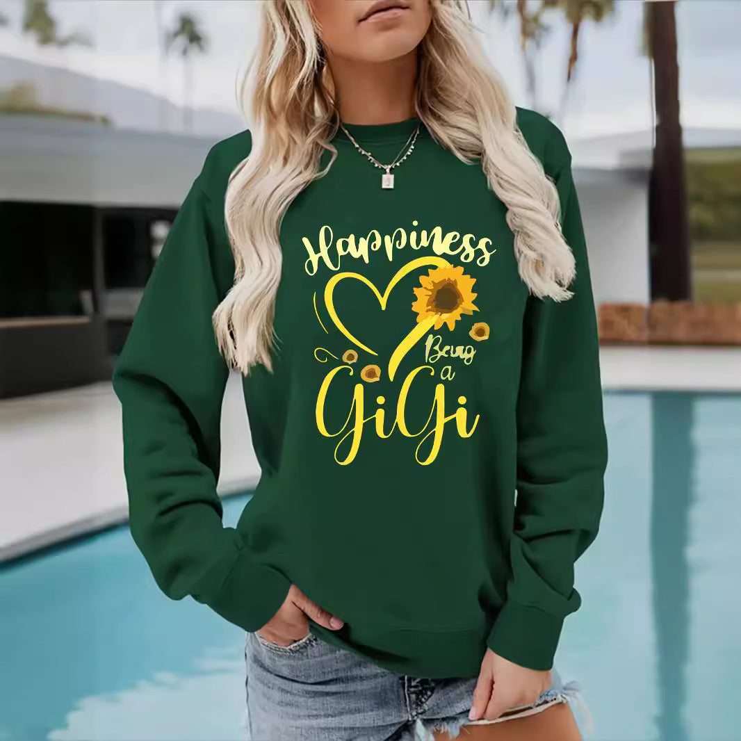 Damen Sweatshirt Voluminöse Ärmel Bunt