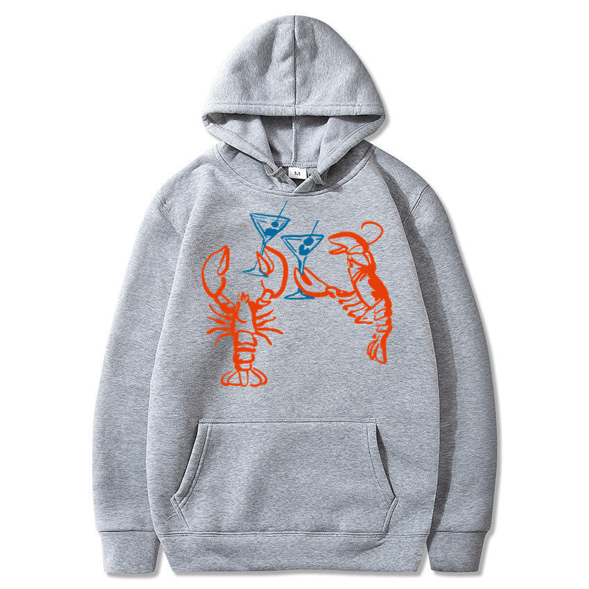 Damen Kapuzenpullover Hummer Motiv Eveloria