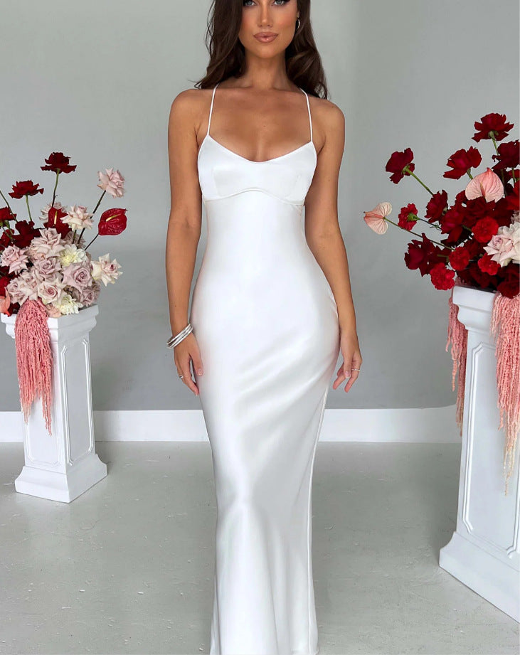 Damen Trägerloses Kleid Slim Fit Eveloria