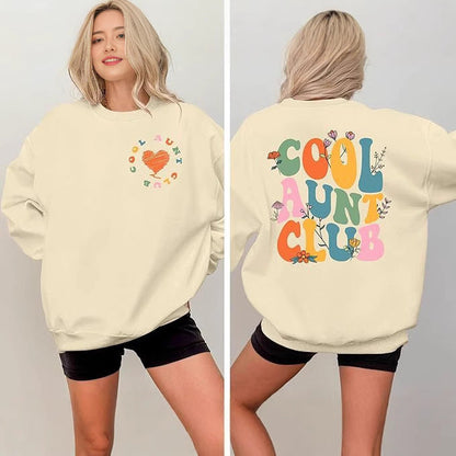 Damen Sweatshirt Lässig Eveloria Baumwolle