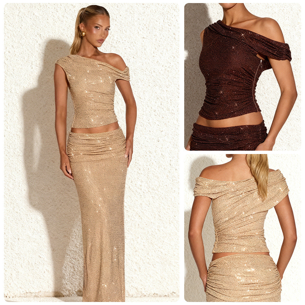 Damen Abendkleid Figurbetont Schwarz Eveloria - Eveloria
