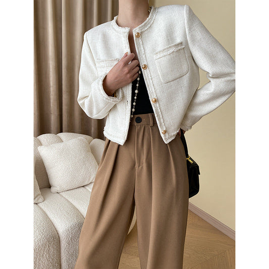 Damen Bouclé-Jacke Eveloria Elegantes Design - Eveloria