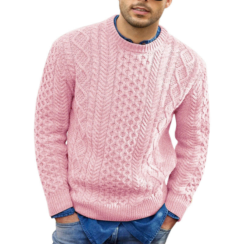 Herren Strickpullover Rundhals Frühlingslook