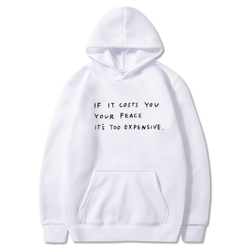 Damen Kapuzensweater Bequem Mit Spruch Grau