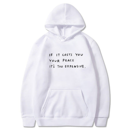 Damen Kapuzensweater Bequem Mit Spruch Grau