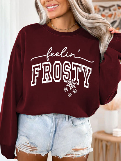 Damen Sweatshirt Grafik Aufdruck Eveloria