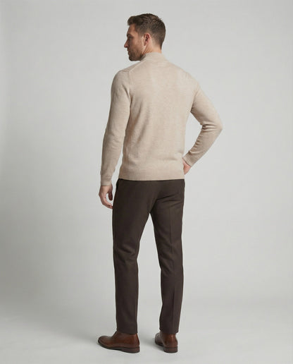 Stilvoller Damen Rollkragenpullover Merinowolle