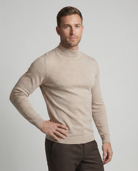 Stilvoller Damen Rollkragenpullover Merinowolle - Eveloria