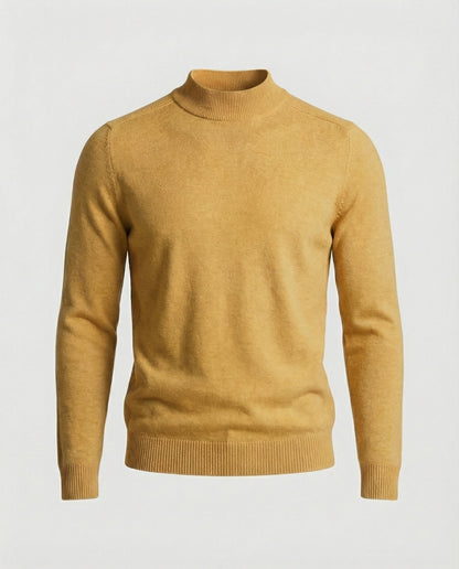 Stilvoller Damen Rollkragenpullover Merinowolle