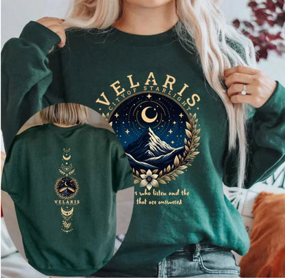 Damen Sweatshirt Nachthimmel Motiv Eveloria