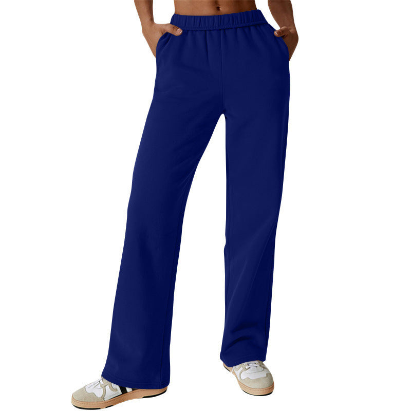 Damen Freizeithose Bequeme Passform Seitentaschen Eveloria