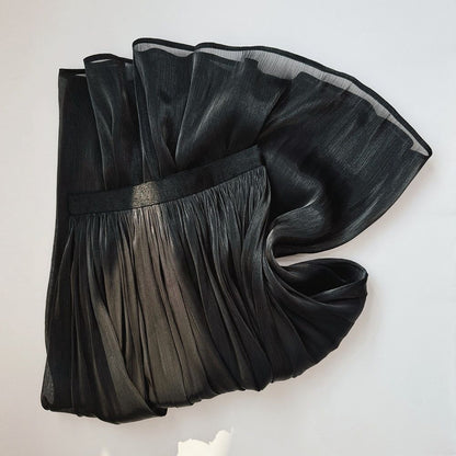 Damen Maxikleid Plissiert Eveloria
