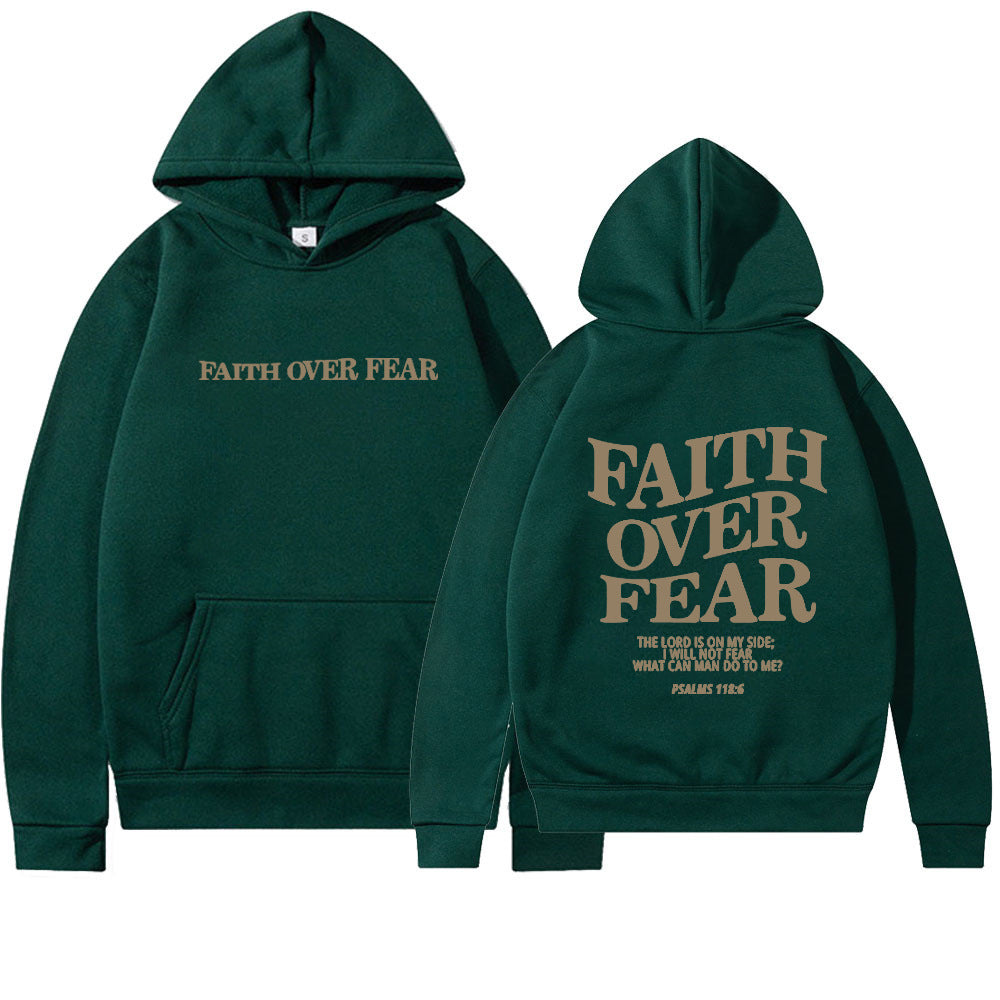 Damen Pullover mit Kapuze und Schriftzug aus hochwertigem Material