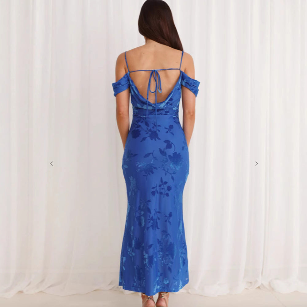 Damen Etuikleid mit floralem Design und Trägern