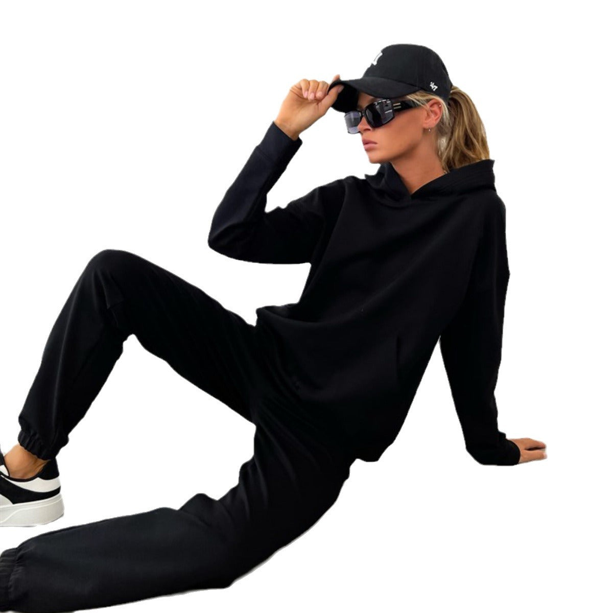 Damen Hoodie-Set Weiches Baumwoll-Mix Eveloria