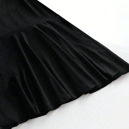 Damen Off-Shoulder Minikleid Wickeldetail Elegantes Design