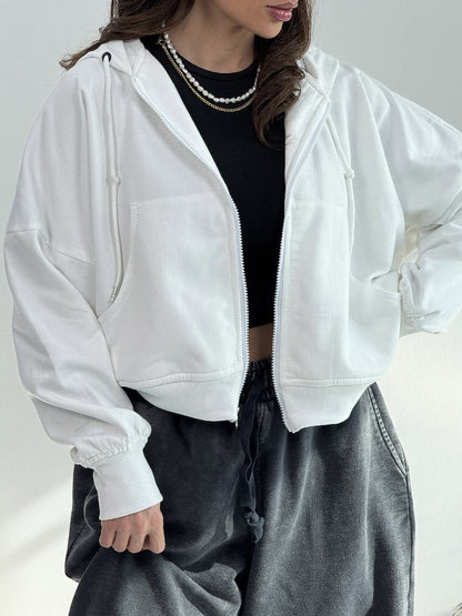 Damen Hoodie Lässig Weite Ärmel Eveloria